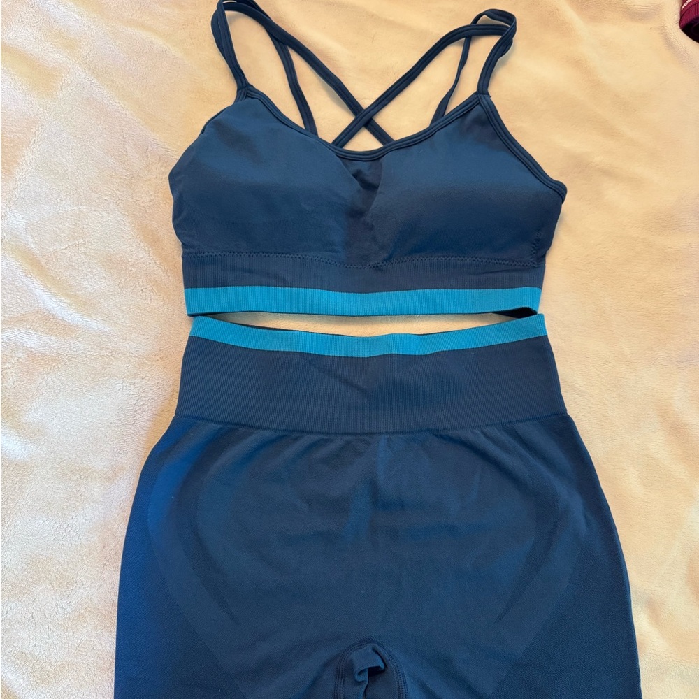 Women's Blue Workout Set